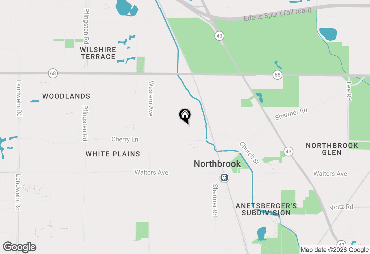 Map of 1125 Greenbriar Lane, Northbrook, IL 60062