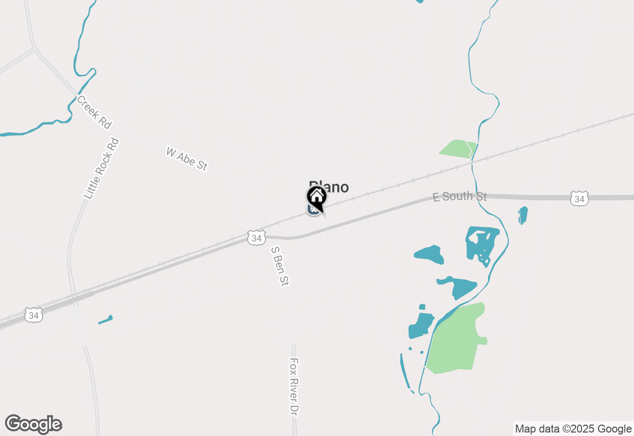 Map of 107 W John Street, Plano, IL 60545