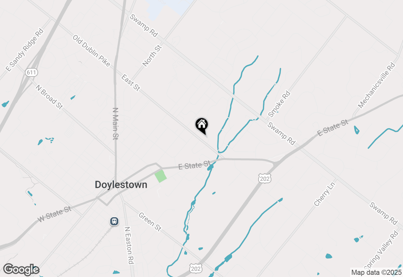 Map of 57 East Street, Doylestown, PA 18901