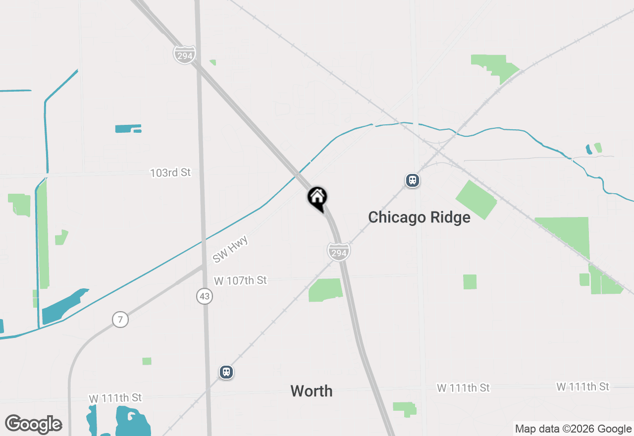 Map of 6737 104th Place, Chicago Ridge, IL 60415
