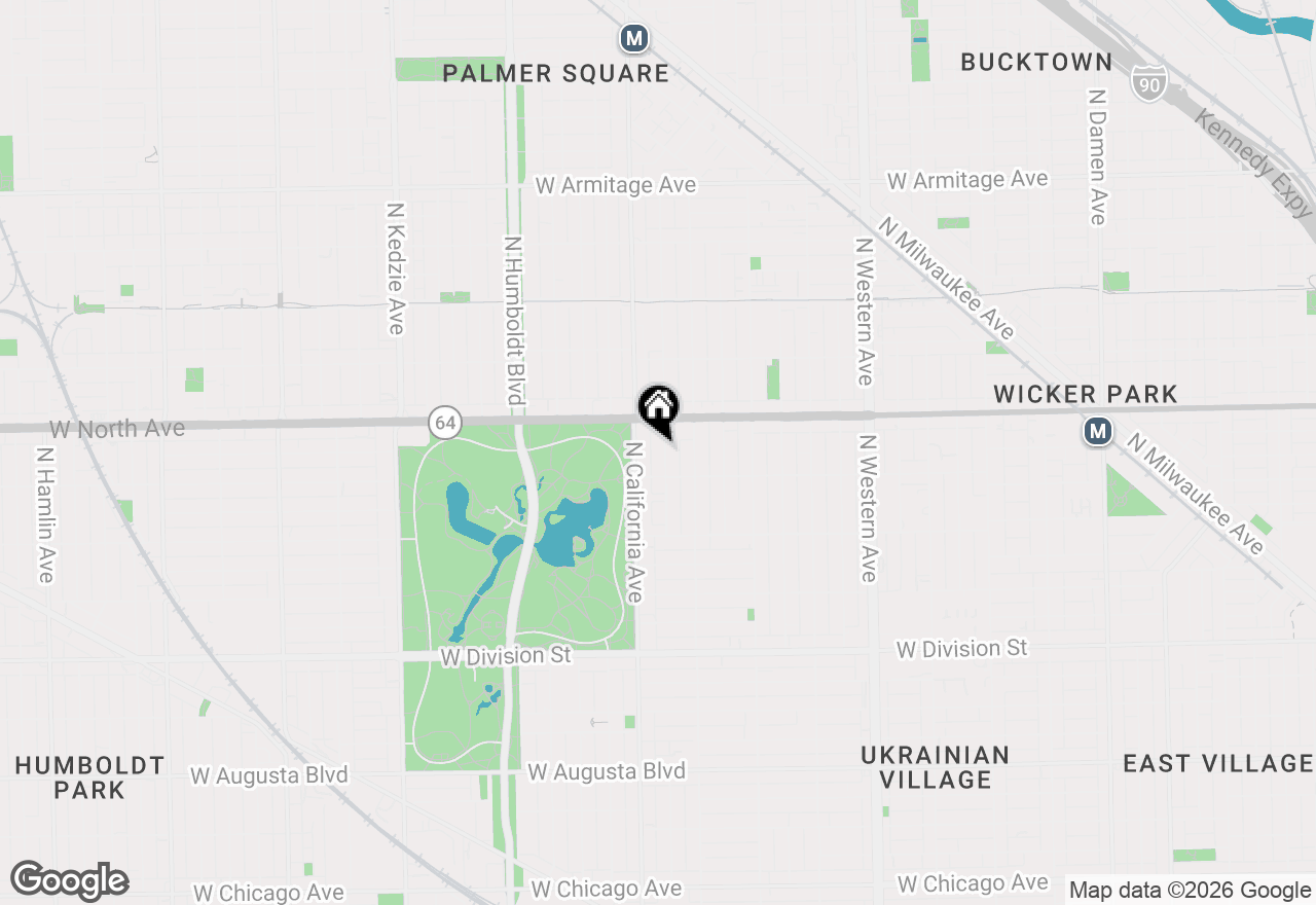 Map of 1524 N Fairfield Avenue, Chicago, IL 60622