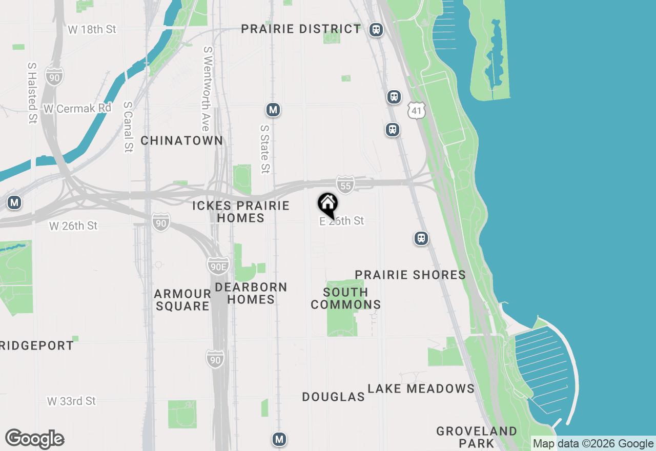 Map of 2605 S Indiana Avenue #1007, Chicago, IL 60616