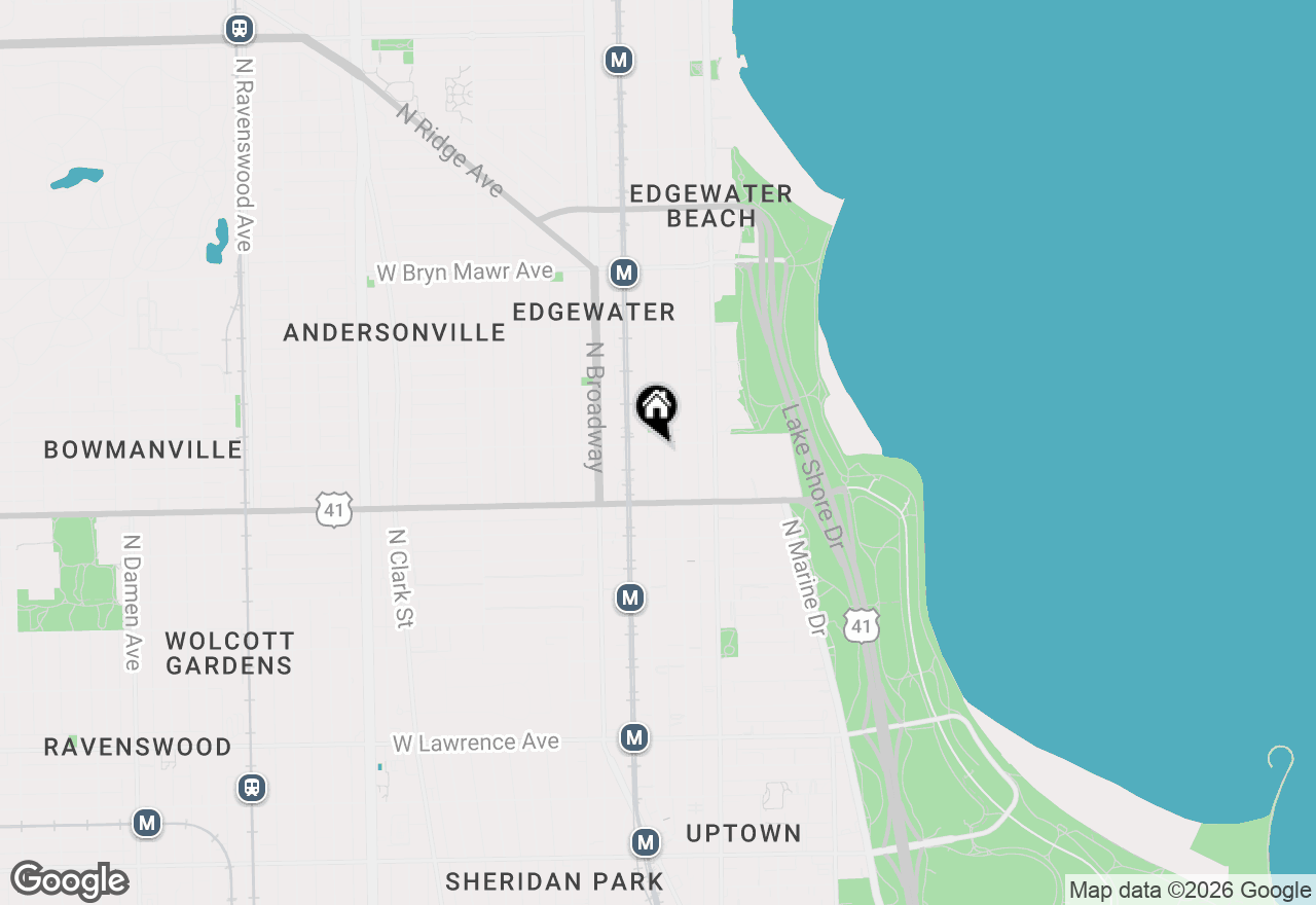 Map of 1057 W Berwyn Avenue #3, Chicago, IL 60640