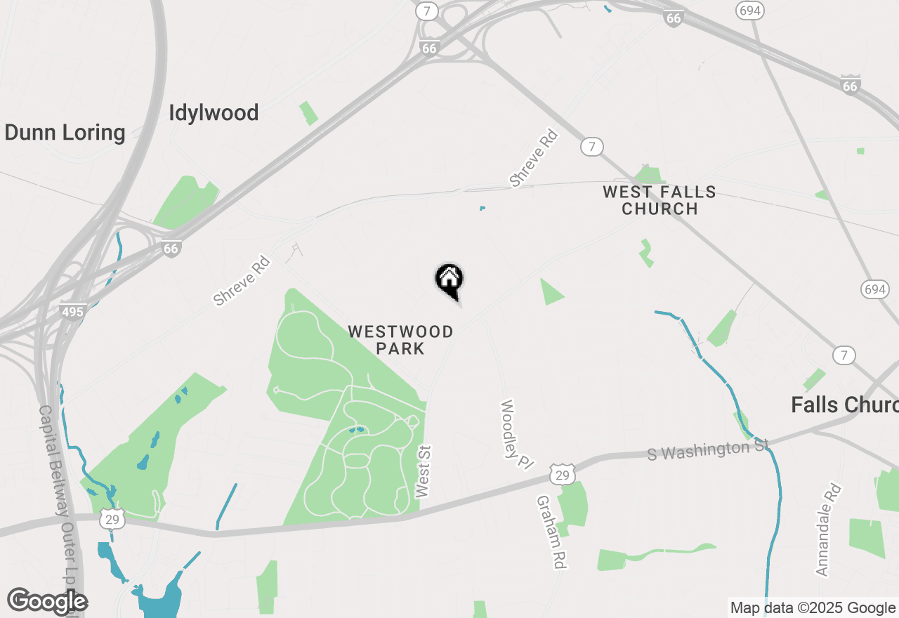 Map of 2608 Sigmona Street, Falls Church, VA 22046