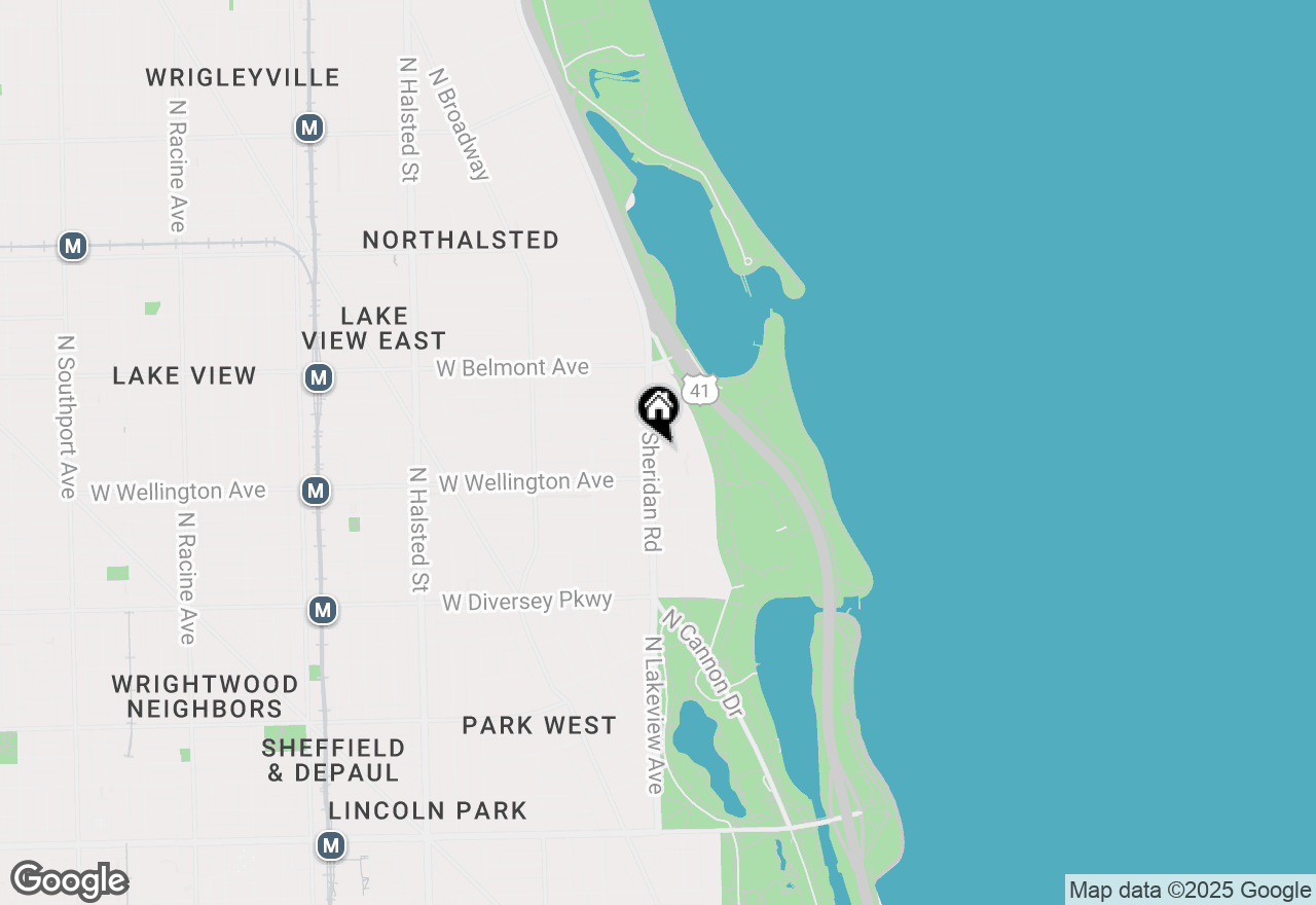 Map of 3033 N Sheridan Road #511, Chicago, IL 60657