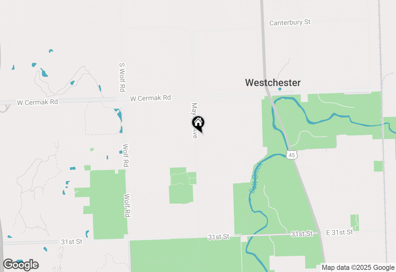 Map of 2401 Mayfair Avenue, Westchester, IL 60154