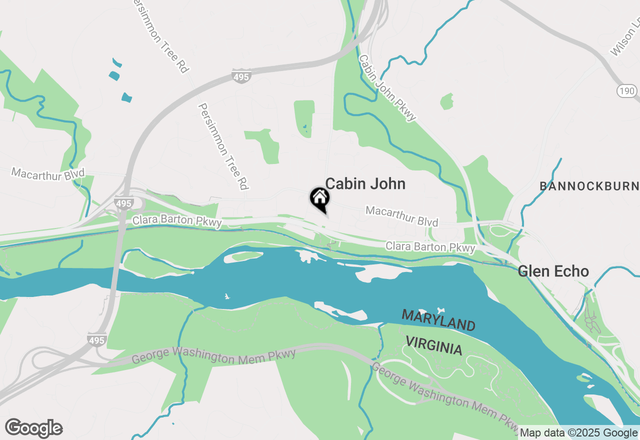 Map of 7902 Woodrow Place, Cabin John, MD 20818