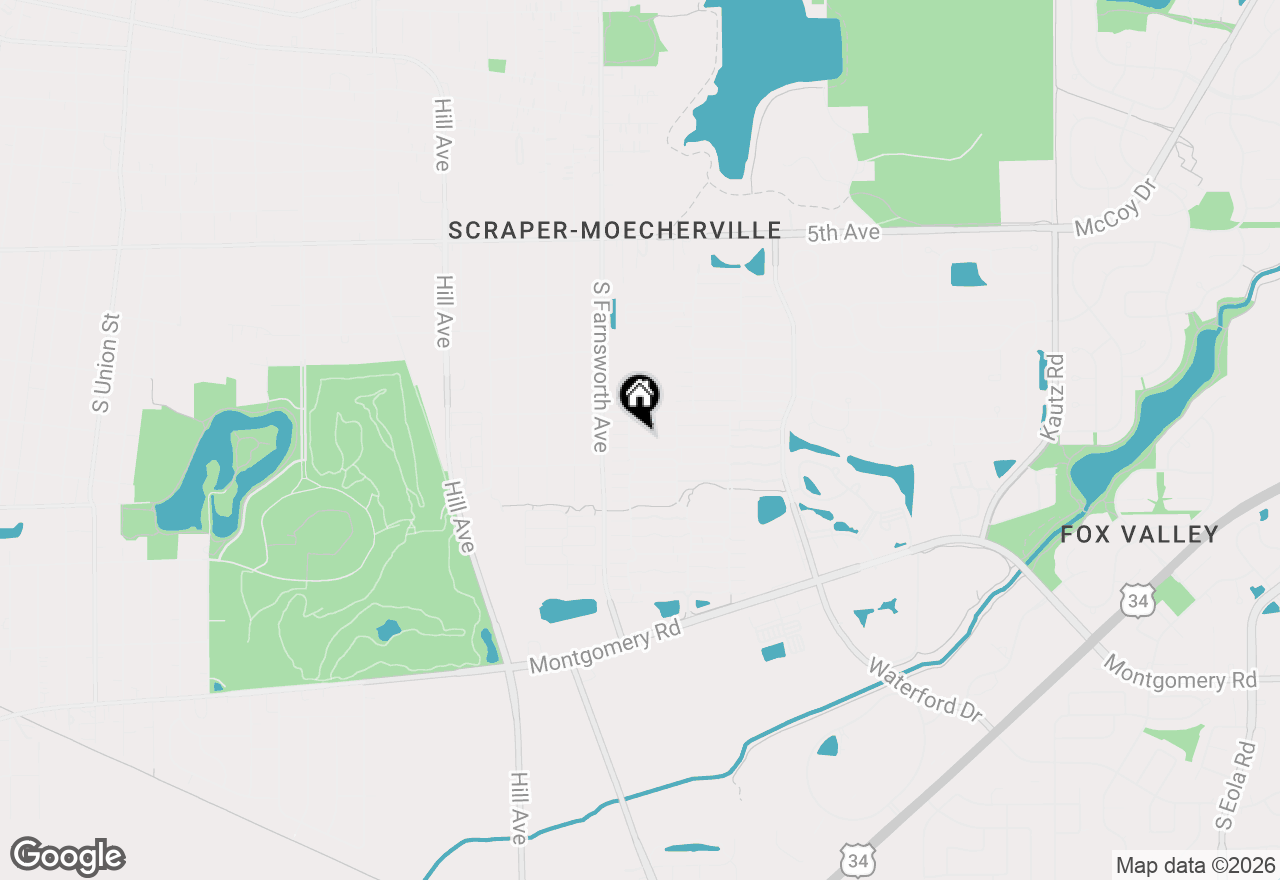 Map of 814 Symphony Drive, Aurora, IL 60504