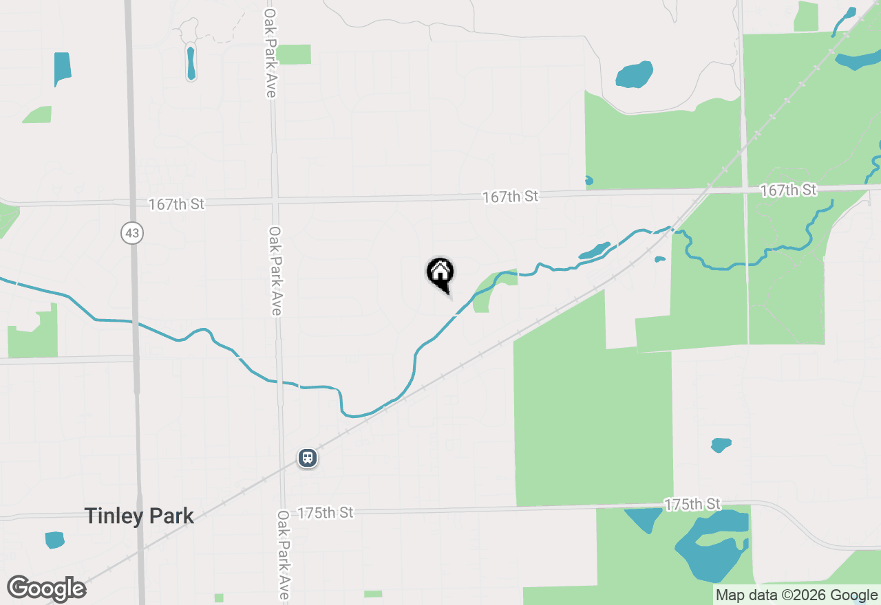 Map of 17005 Ridgeland Avenue, Tinley Park, IL 60477