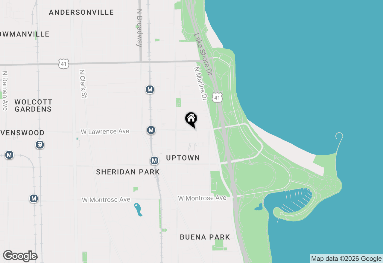 Map of 905 W Lawrence Avenue #1E, Chicago, IL 60640