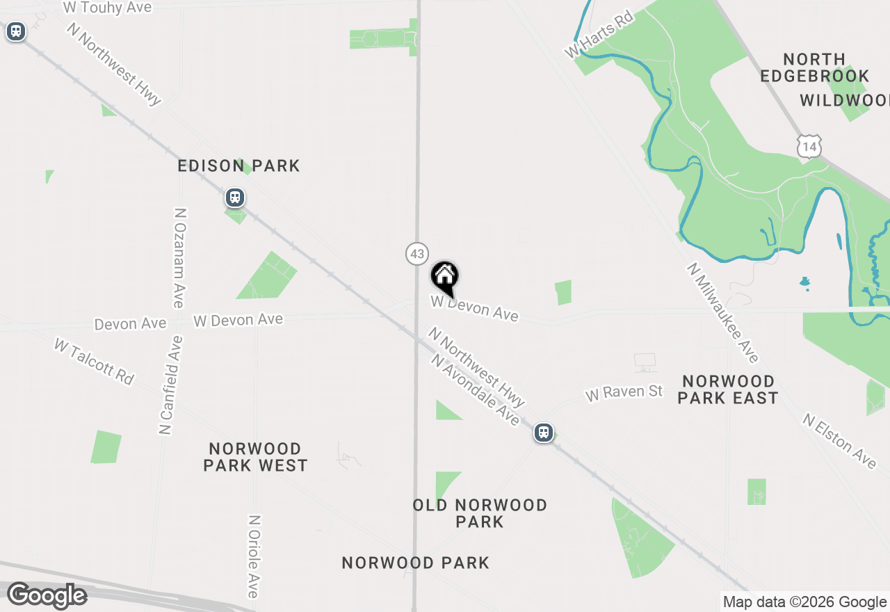 Map of 7101 W Devon Avenue, Chicago, IL 60631