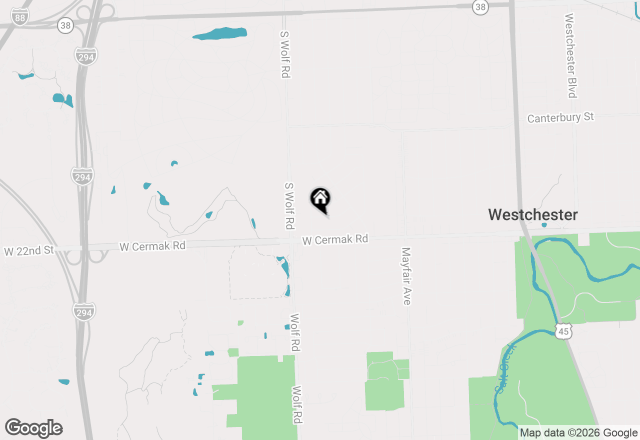 Map of 11153 Shakespeare Street, Westchester, IL 60154