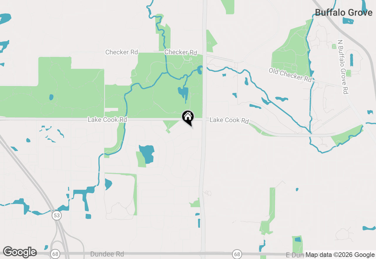 Map of 408 W Foxdale Lane, Arlington Heights, IL 60004