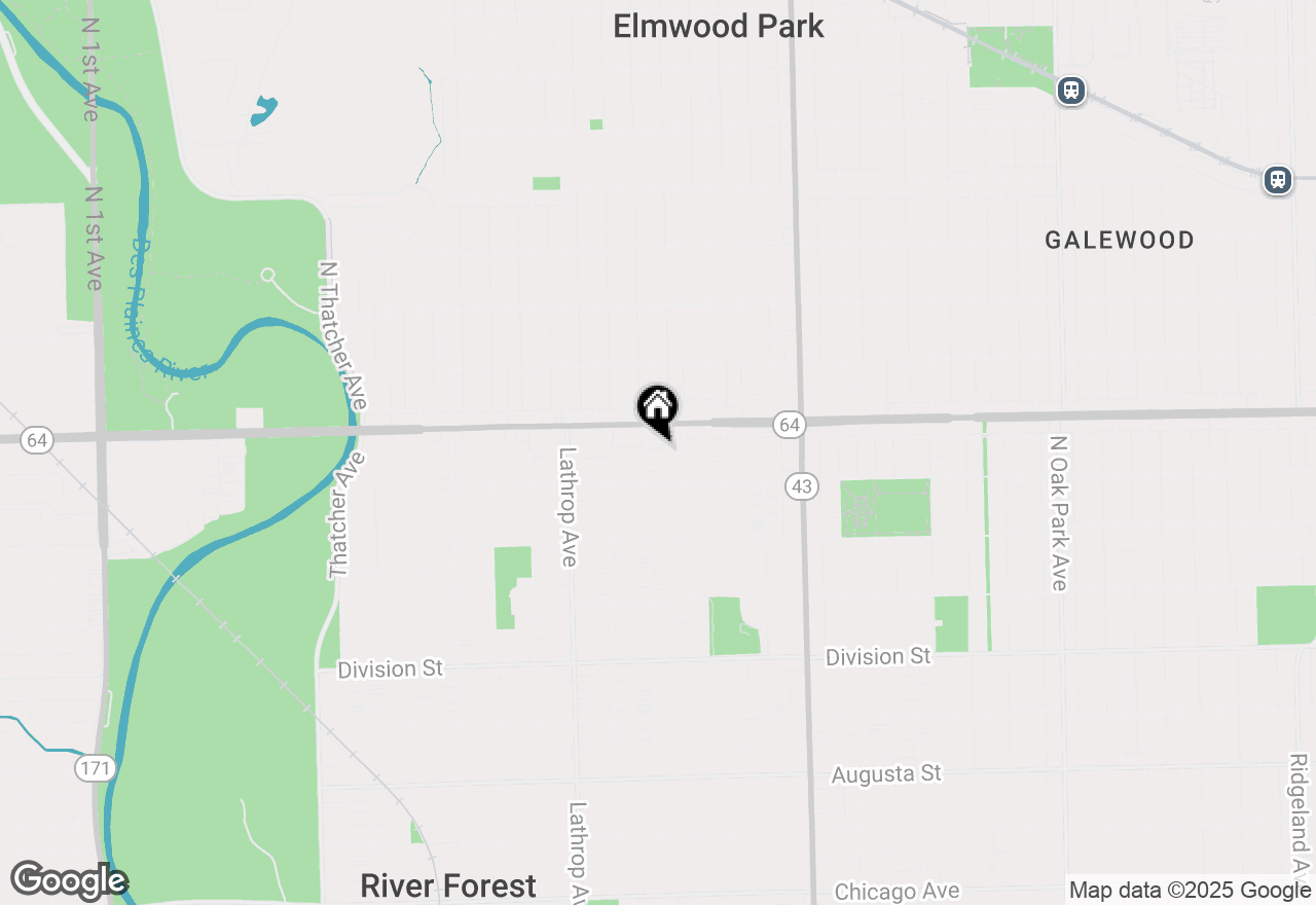 Map of 1527 Monroe Avenue, River Forest, IL 60305