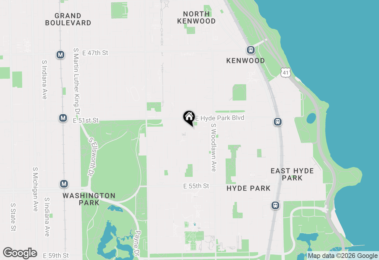 Map of 5142 S Greenwood Avenue #2, Chicago, IL 60615