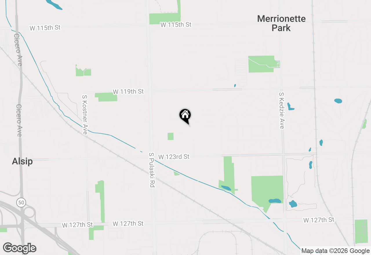 Map of 3741 W 121st Street, Alsip, IL 60803