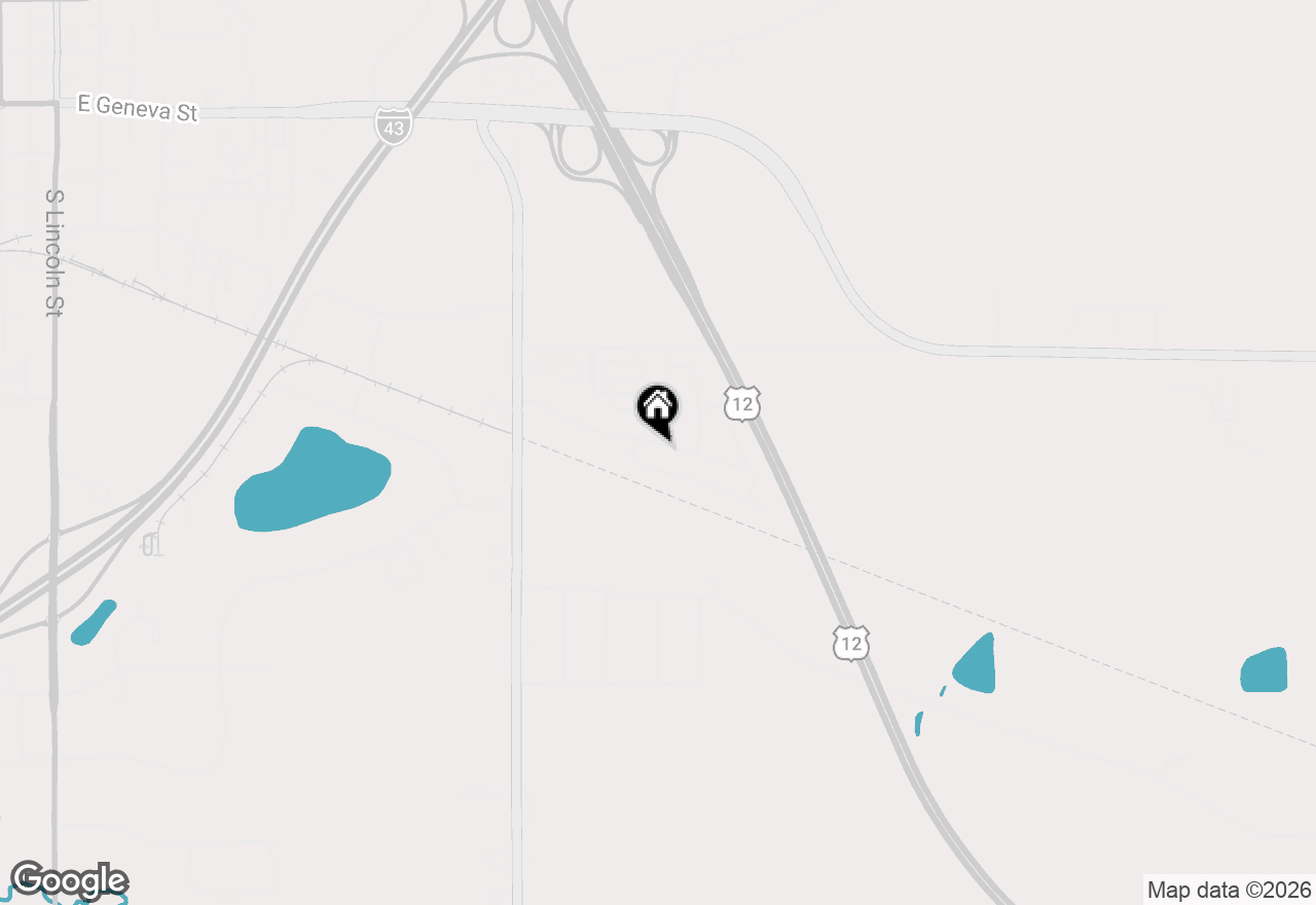 Map of 1017 E Pinecrest Lane, Elkhorn, WI 53121