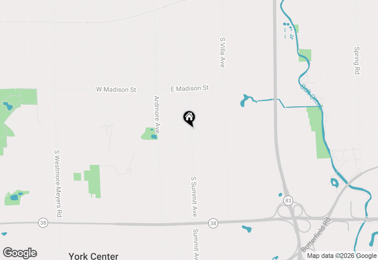 Map of 1024 S Summit Avenue, Villa Park, IL 60181