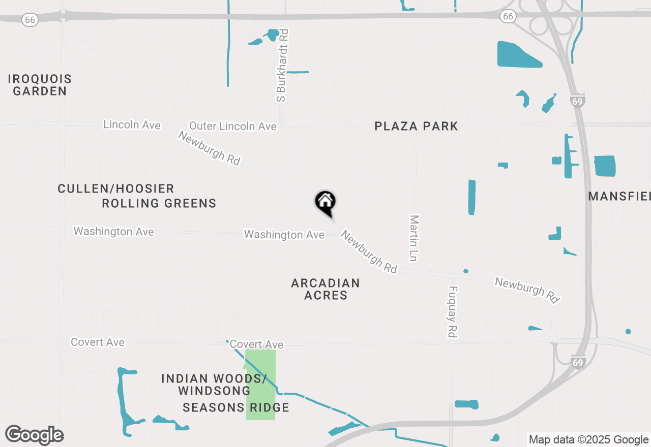 Map of 6625 Newburgh Road, Evansville, IN 47715