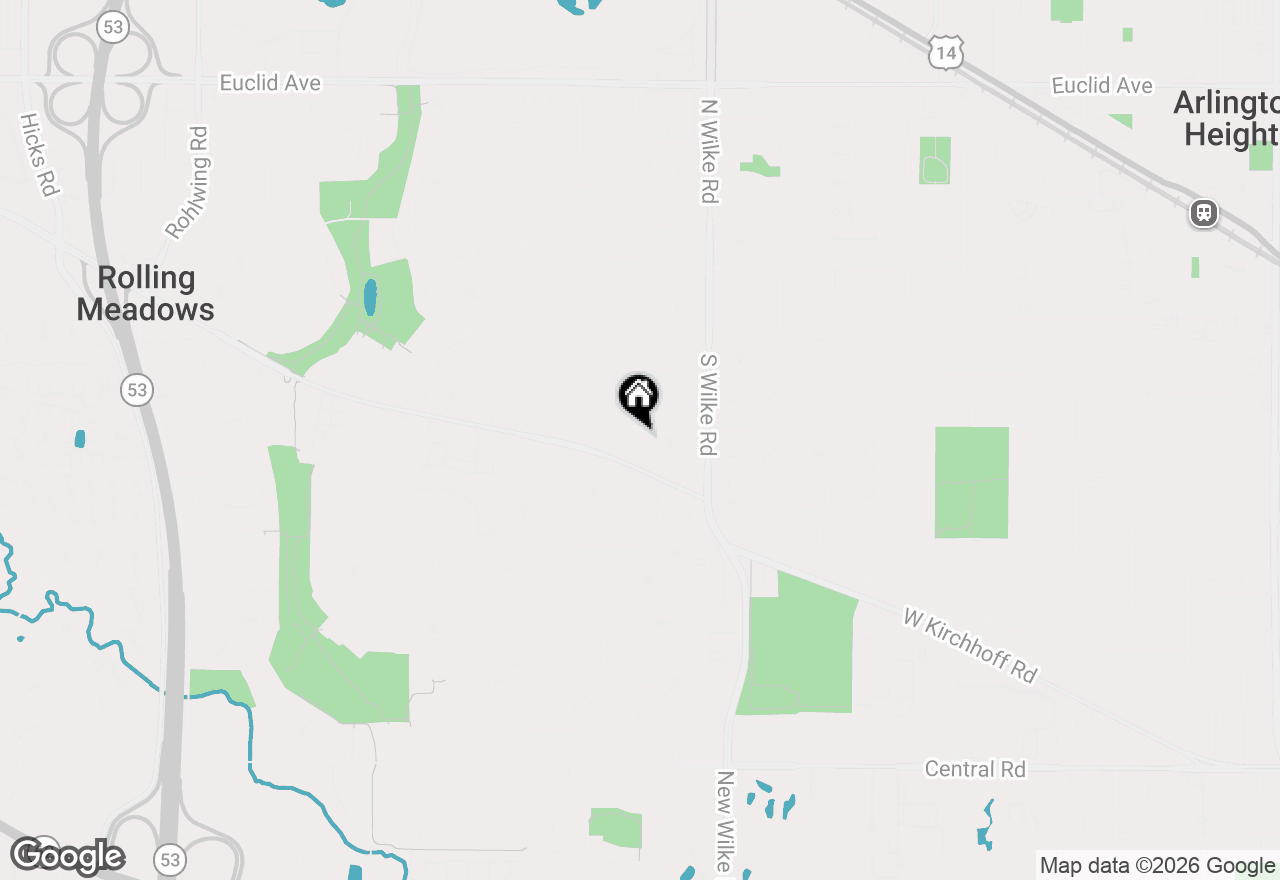 Map of (Address confidential), Rolling Meadows, Illinois 60008