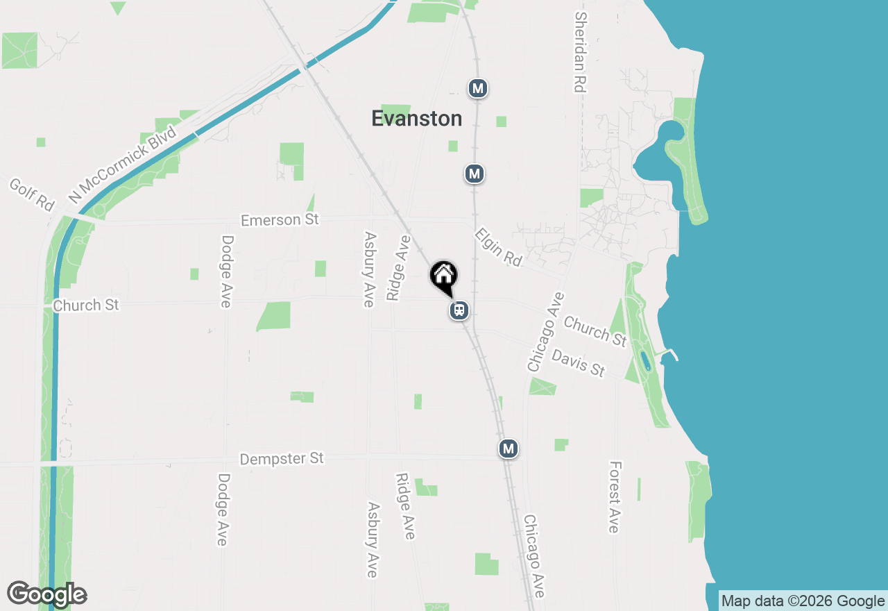 Map of 1640 Maple Avenue #1108, Evanston, IL 60201