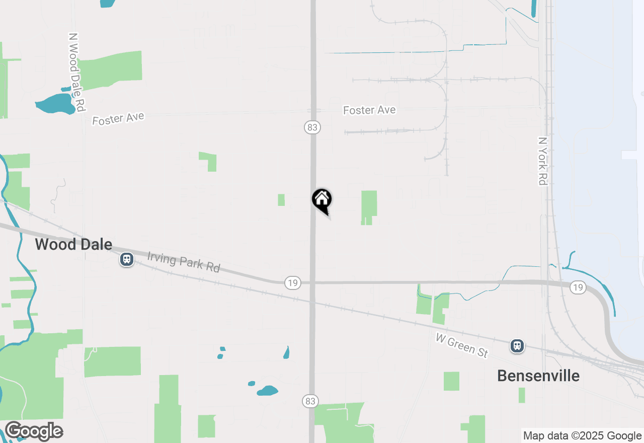 Map of 1113 W Hillside Drive, Bensenville, IL 60106