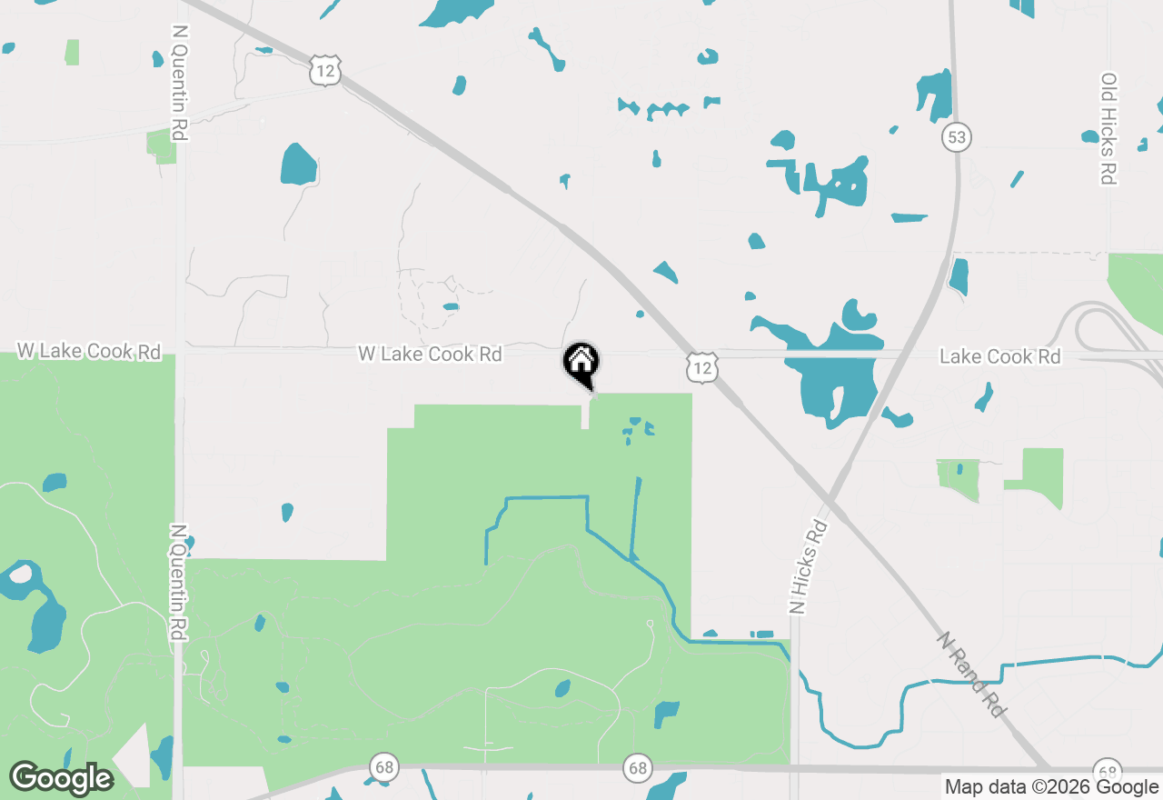 Map of 2366 N Moseley Court, Palatine, IL 60074