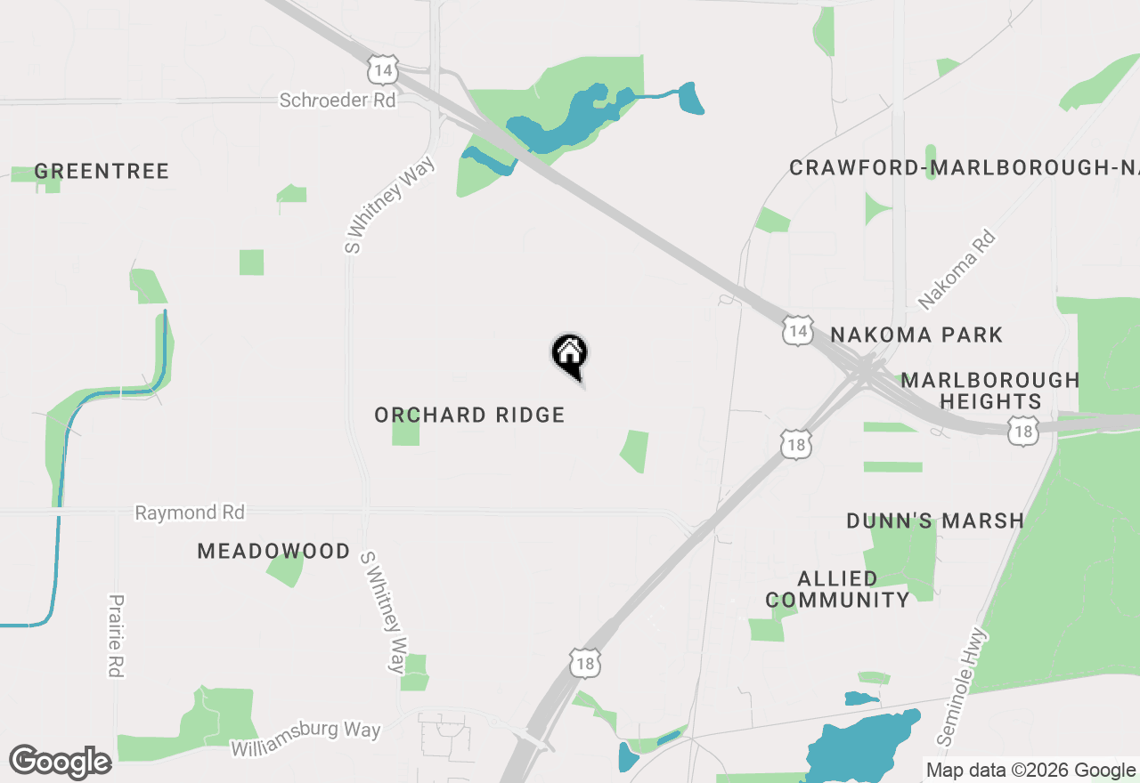 Map of 5102 Barton Road, Madison, WI 53711