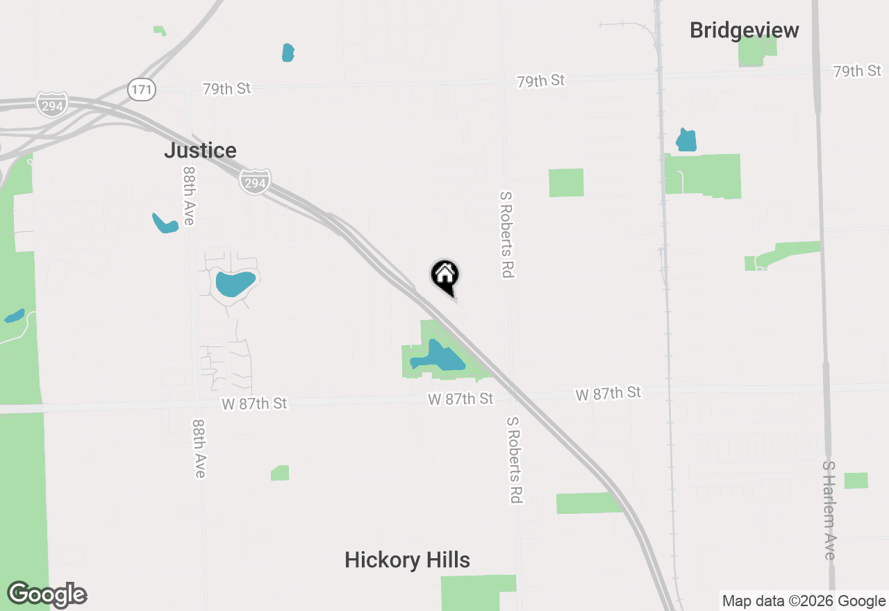 Map of 8141 W 84th Place #1D, Justice, IL 60458