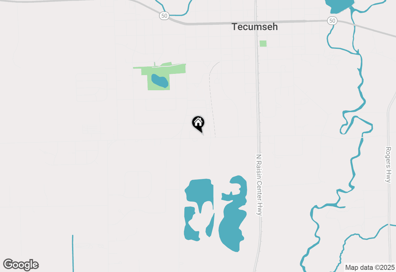 Map of 601 W Russell Road, Tecumseh, MI 49286