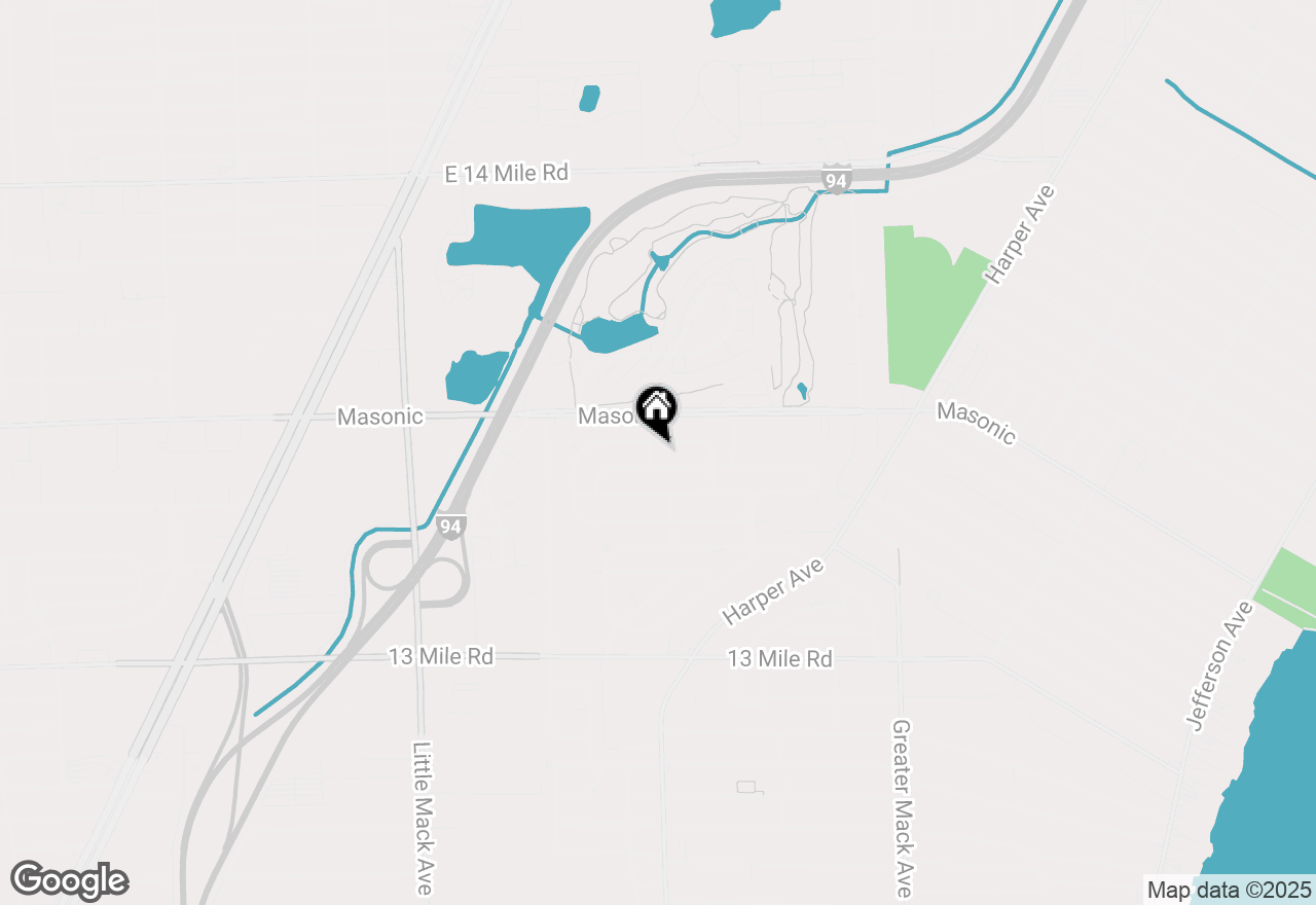 Map of 32020 Thorncrest Street, St Clair Shores, MI 48082