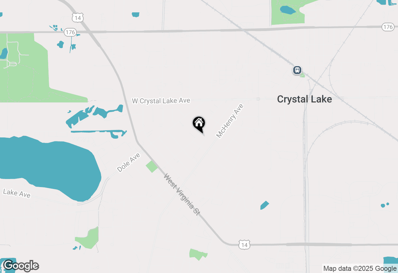 Map of 129 Pomeroy Avenue, Crystal Lake, IL 60014