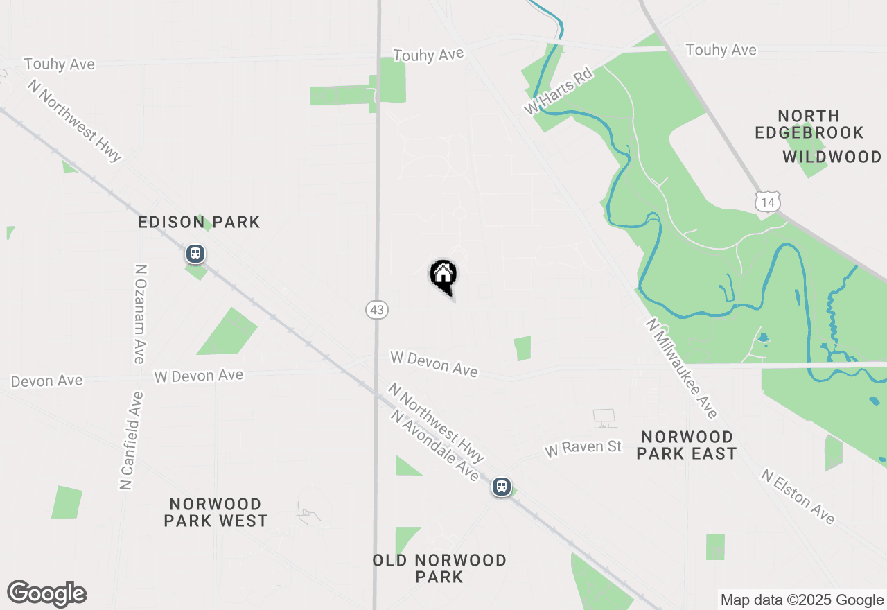 Map of 6505 N Nordica Avenue, Chicago, IL 60631
