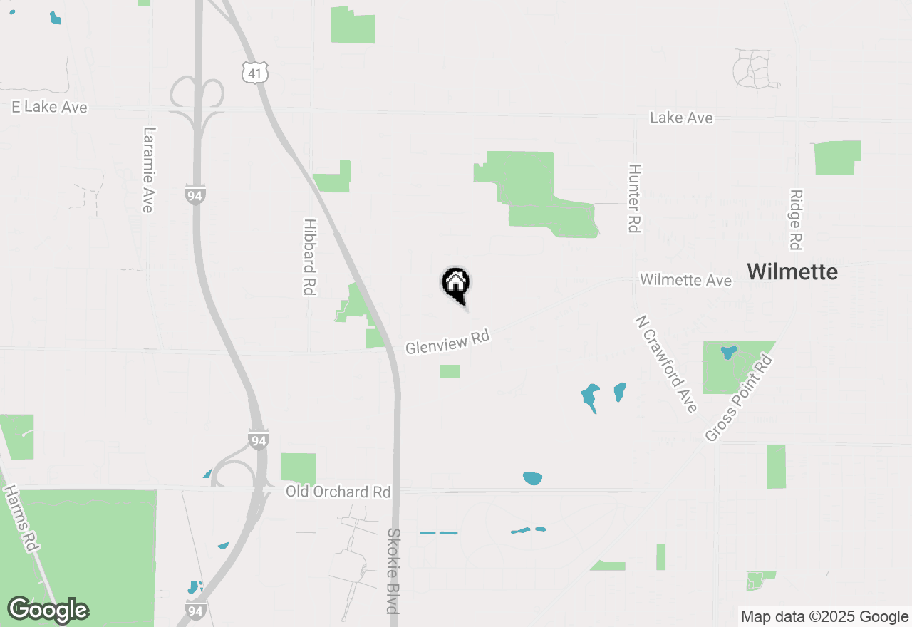 Map of 408 Beverly Drive, Wilmette, IL 60091