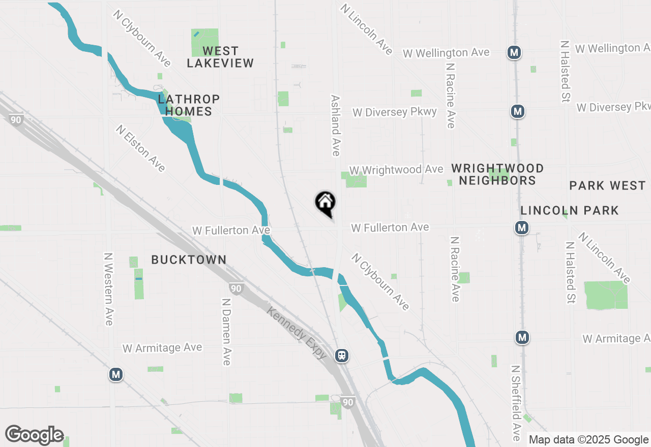 Map of 2407 N Clybourn Avenue #2, Chicago, IL 60614