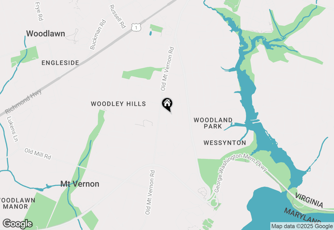 Map of 8633 Curtis Avenue, Alexandria, VA 22309