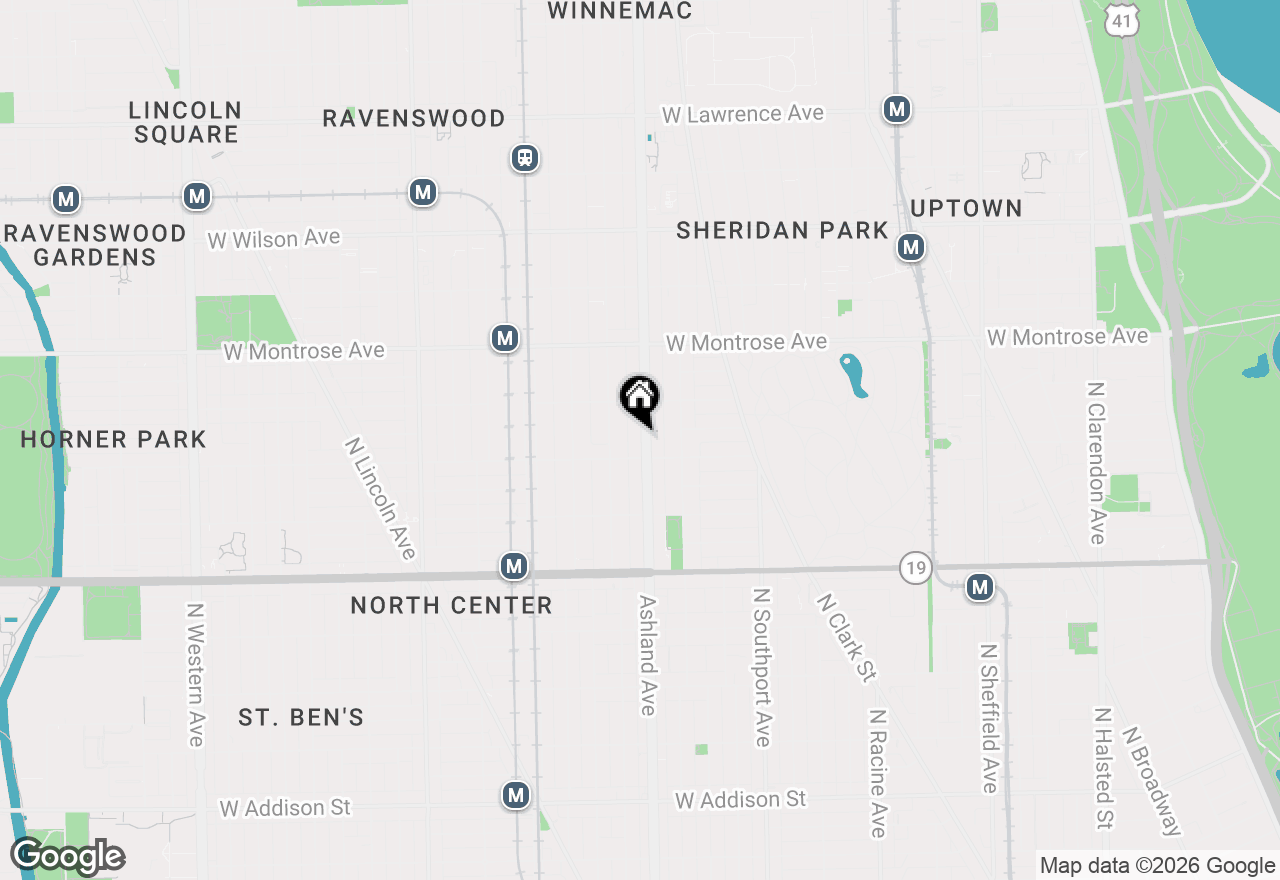 Map of 4216 N Ashland Avenue #G, Chicago, IL 60613