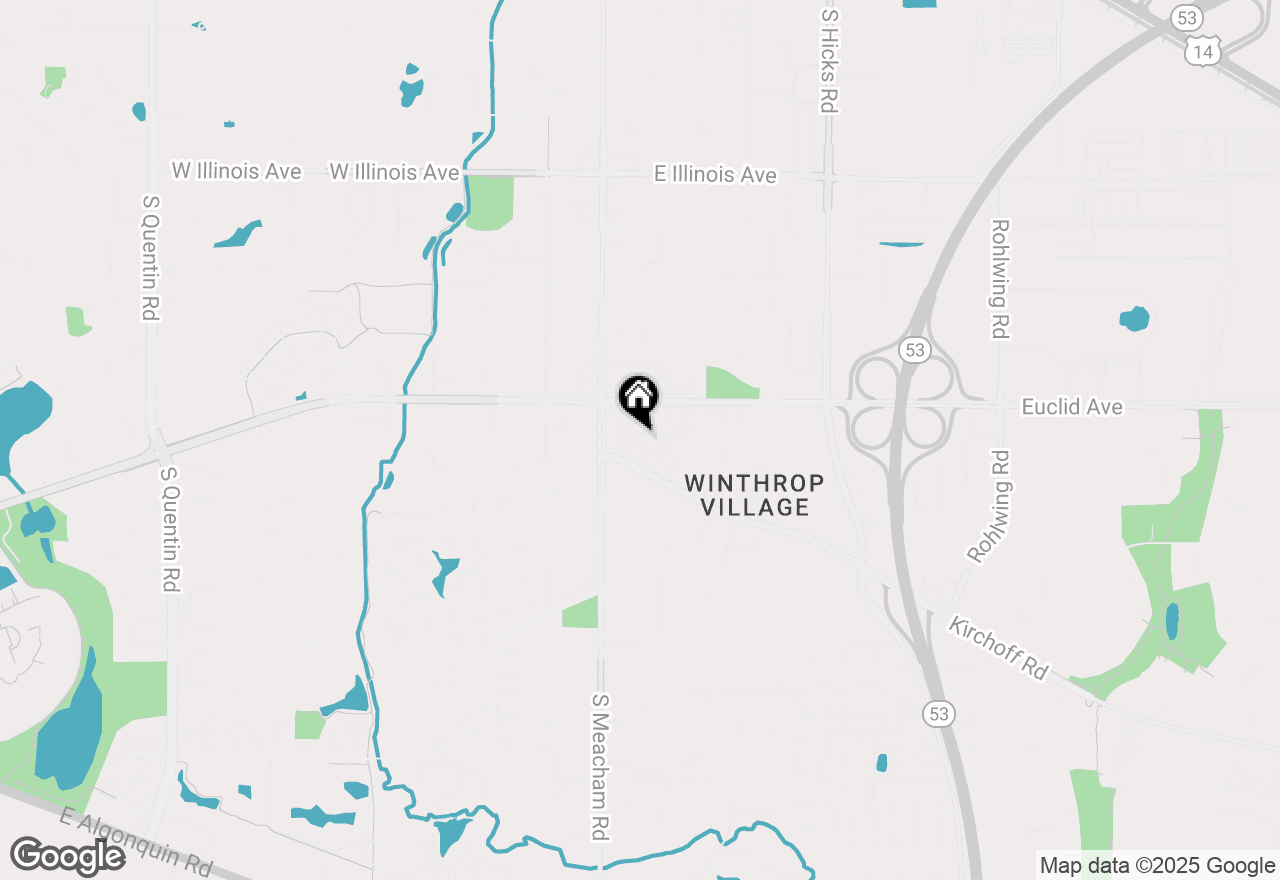 Map of 8 Oxford Street #8, Rolling Meadows, IL 60008