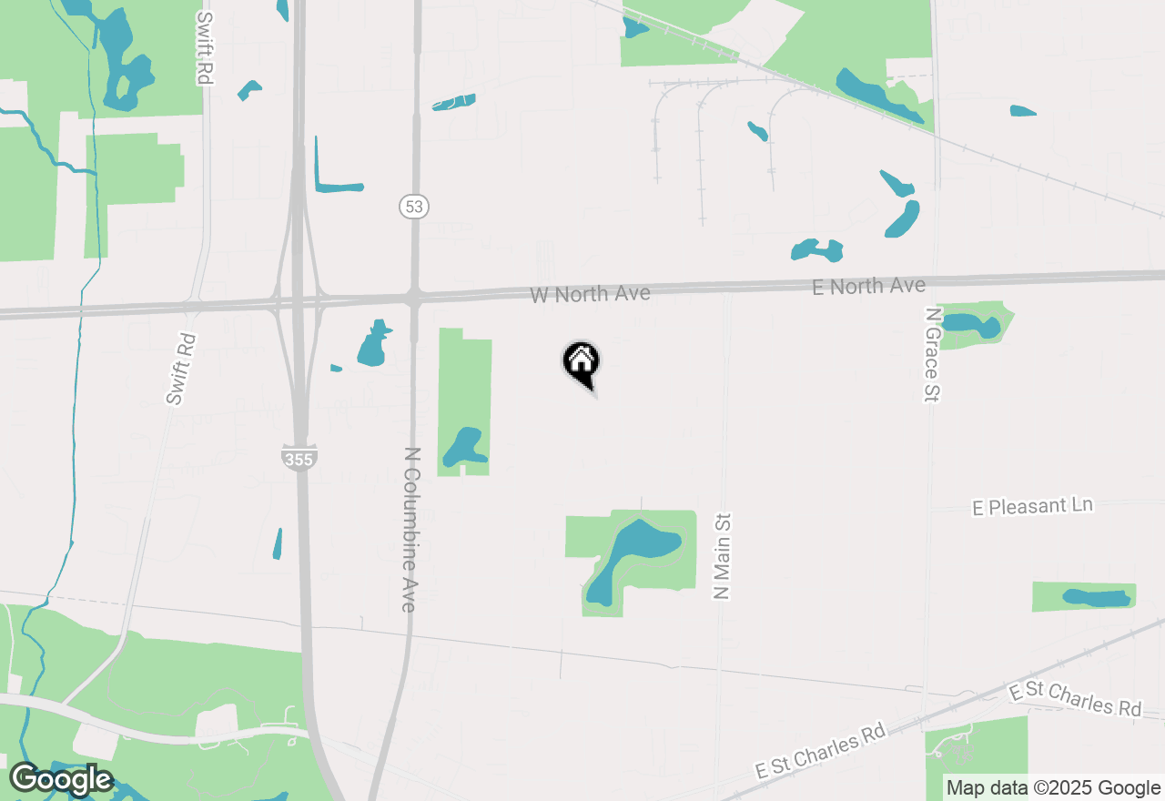 Map of 236 W Sunset Avenue, Lombard, IL 60148