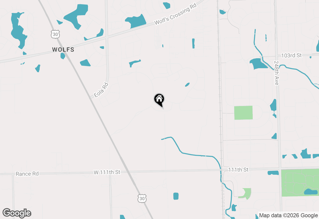 Map of 3262 Oak Creek Lane, Aurora, IL 60503