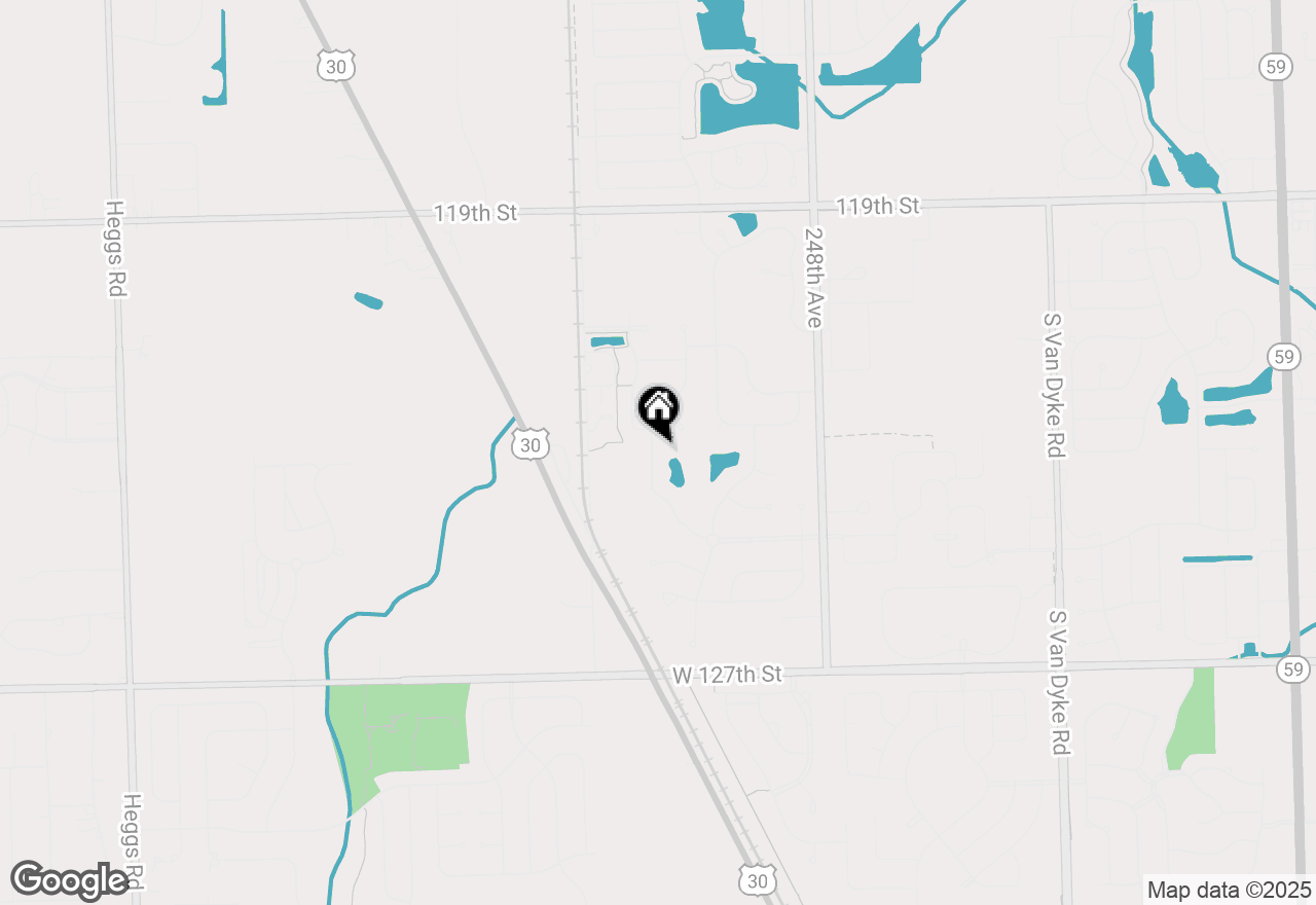 Map of 25040 W Prairie Grove Drive, Plainfield, IL 60585