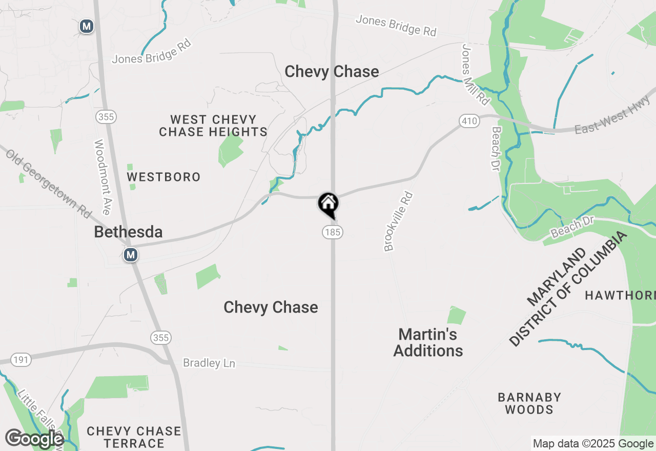 Map of 3902 Aspen Street, Chevy Chase, MD 20815