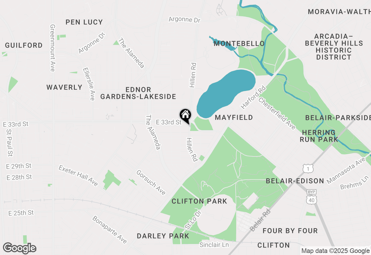 Map of 1816 Chilton Street, Baltimore, MD 21218