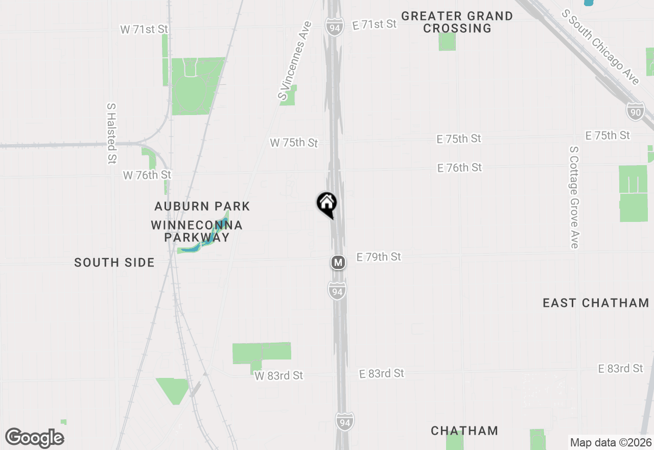 Map of 38 W 78th Street, Chicago, IL 60620