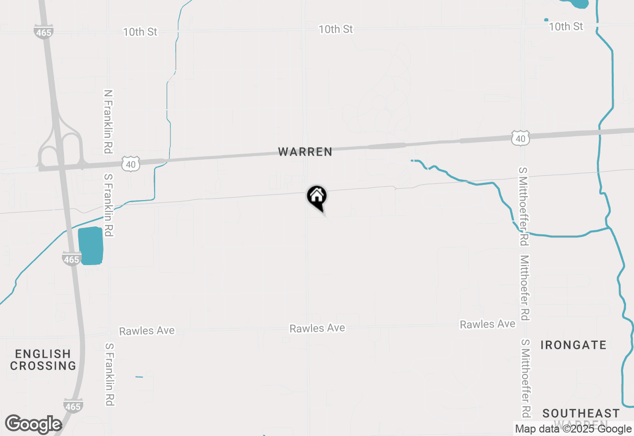 Map of 9125 Burk Road, Indianapolis, IN 46229
