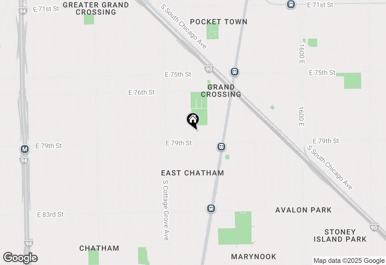 Map of 7825 S Ingleside Avenue, Chicago, IL 60619
