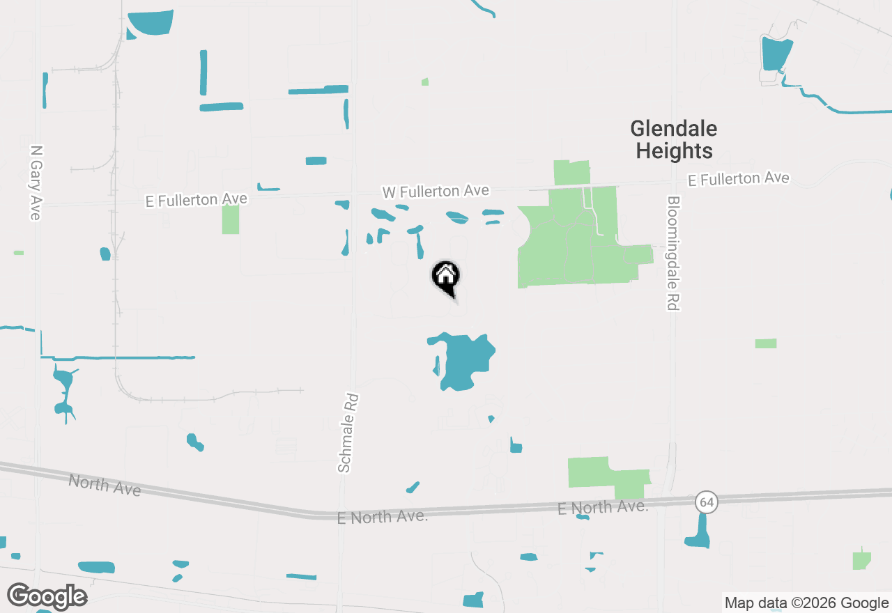 Map of 1406 Golfview Drive, Glendale Heights, IL 60139