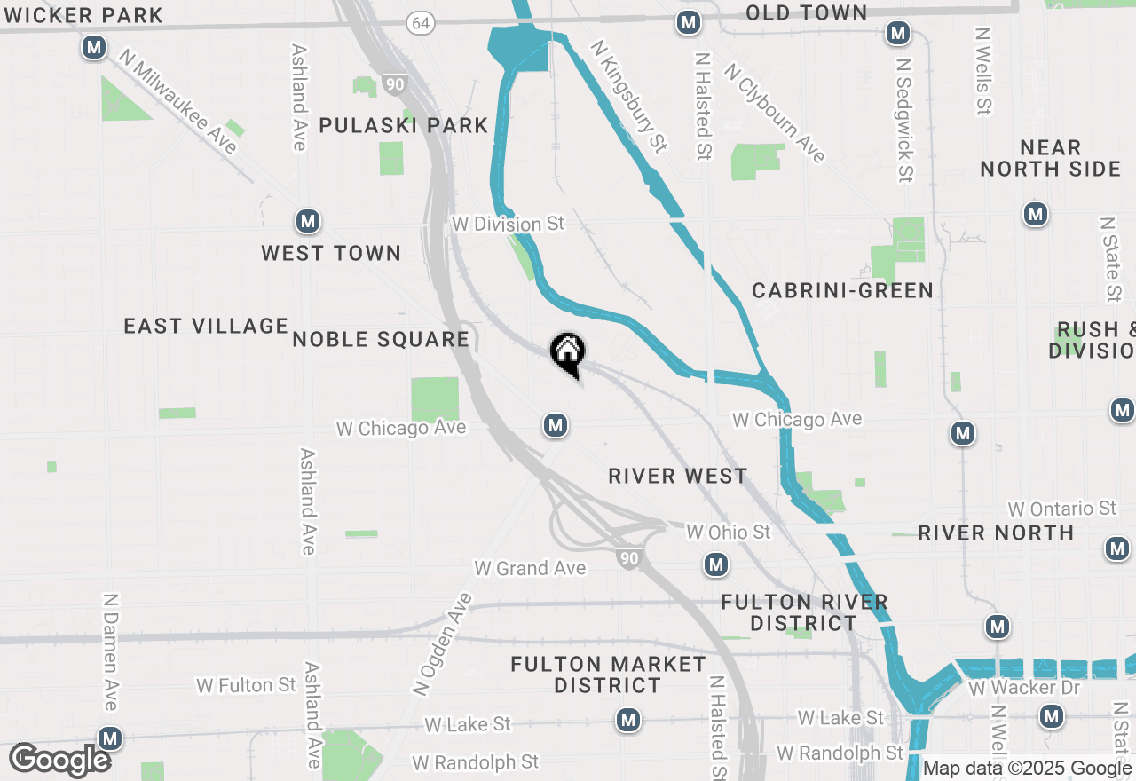 Map of 1072 W Fry Street, Chicago, IL 60642