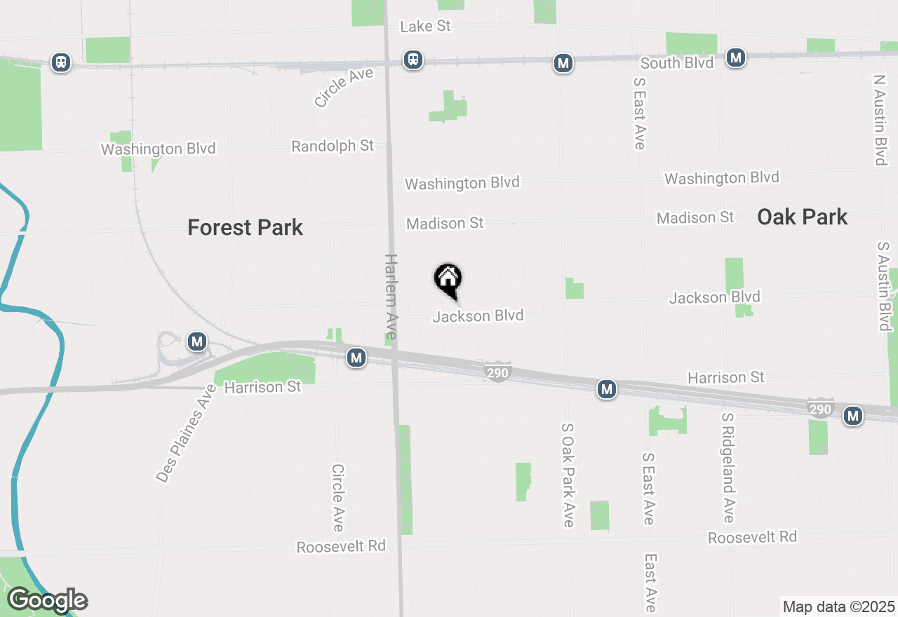 Map of 727 Wenonah Avenue, Oak Park, IL 60304