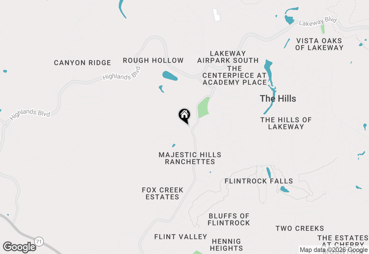 Map of 3412 Serene Hills Ct, Austin, TX 78738